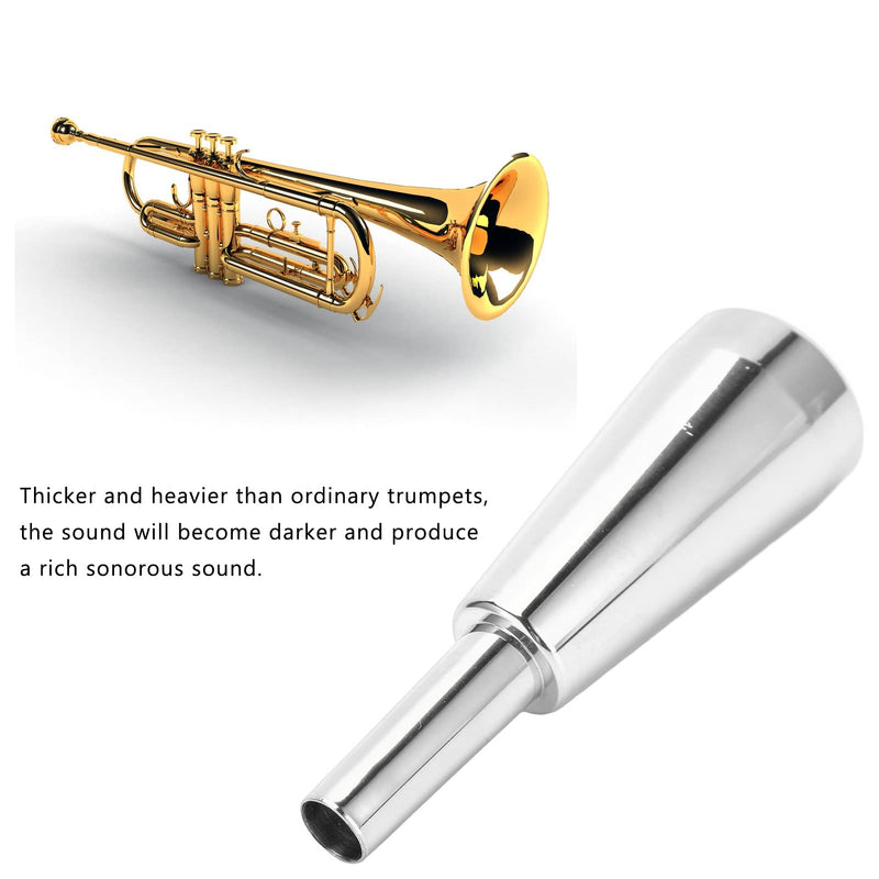 Trumpet Mouthpiece, 3C Metal Long Lasting Luster Thicker Heavier Replacement Mouthpiece Silver/Gold Optional Sportinggoods Wind Instrument Accessories(Silver?¨º?