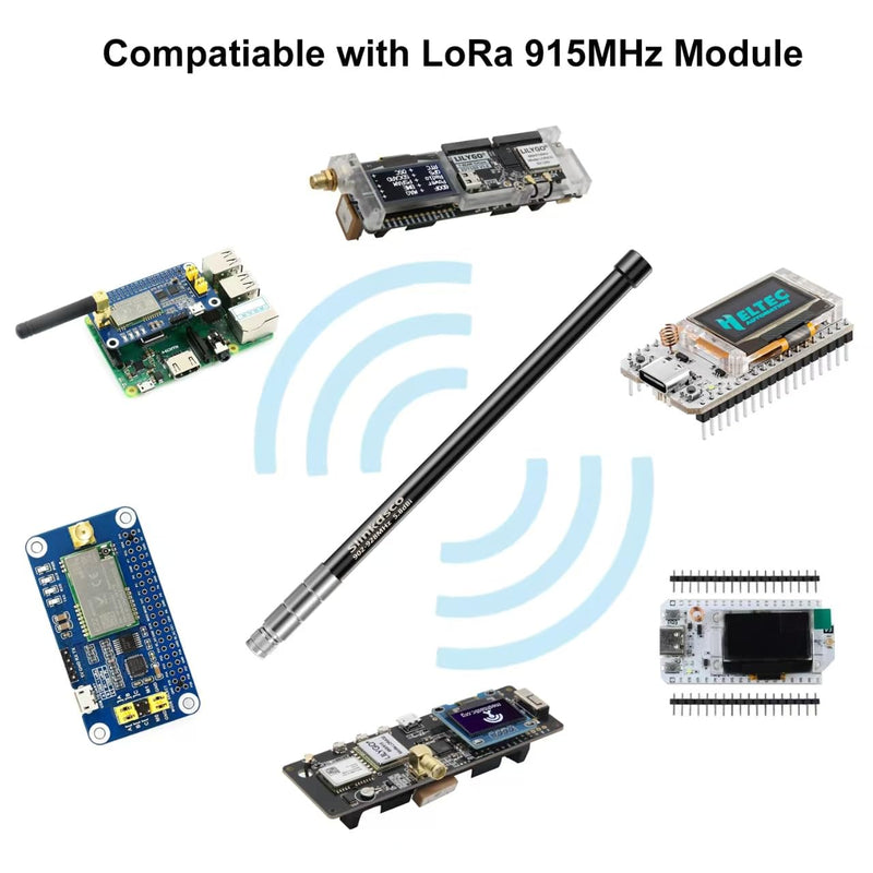 [AUSTRALIA] - Waterproof 5.8dBi Meshtastic Lora 915MHz Node/Repeaters/Module Devices Fiberglass Antenna with N Male Connector & IPEX/u.fl Adapter Cable, Slinkdsco 