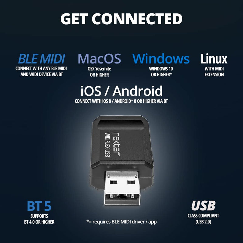 [AUSTRALIA] - Nektar WIDIFLEX USB Wireless Bluetooth MIDI Interface 
