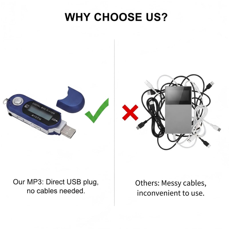 Retro USB MP3 Player, LCD Display Music Player Supports MP3 WMA Formats with Synchronized Lyrics, USB Port, Card up to 32GB Auto Shutdown, Ideal Gifts for Mate (Blue) Blue