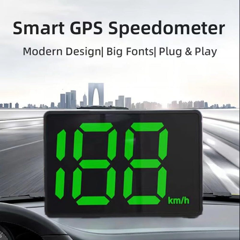 ikasus Car Hud GPS Speedometer Digital Speed Meter with MPH Speed,USB Plug and Play, Head Up Display Driving Direction, OverSpeed Warning for Cars Trucks AUTO-QA4497X#MPH-WJYQ-07
