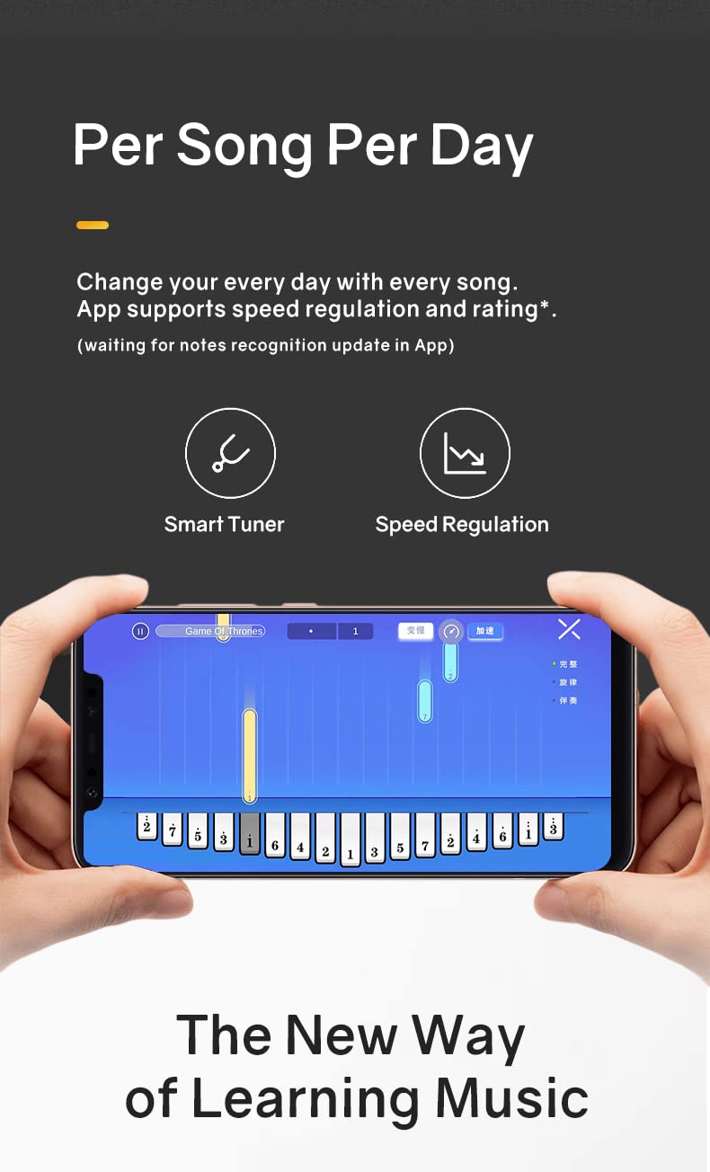 [AUSTRALIA] - Smart Kalimba with APP Tuning Hammer Thumb Piano 17 Keys Portable Finger Easy-to-Learn Musical Instrument Beginner Kids Adult Christmas Gift (Claret Red) Claret Red 