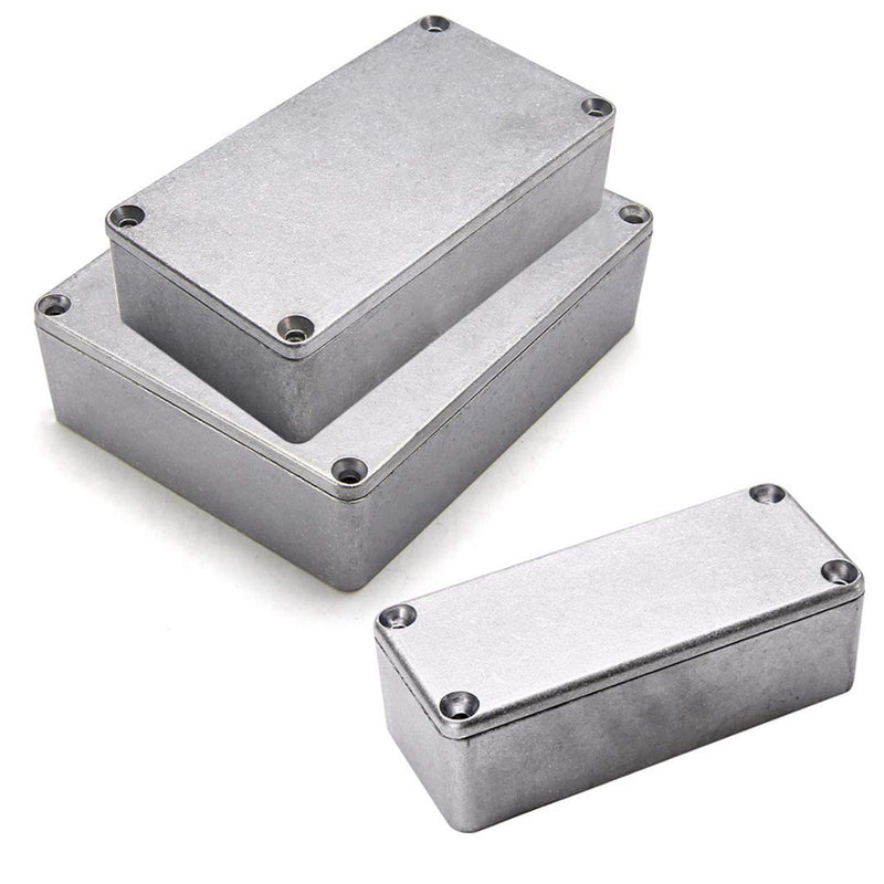 Vogueing Tool Die-Cast Aluminum Waterproof Case for Electronic Projects and Outdoor Supplies (1 PC-1590B+ 122 x 66 x 39.5mm) 1590B+ 122 x 66 x 39.5mm