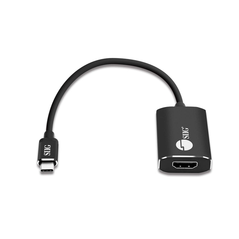 SIIG CB-TC0C12-S1 USB Type C to 4K HDMI Cable Adapter - Thunderbolt 3 Compatible - Male to Female Converter - Reversible Plug Design - Supports 6.0Gbps Bandwidth 4K 60Hz