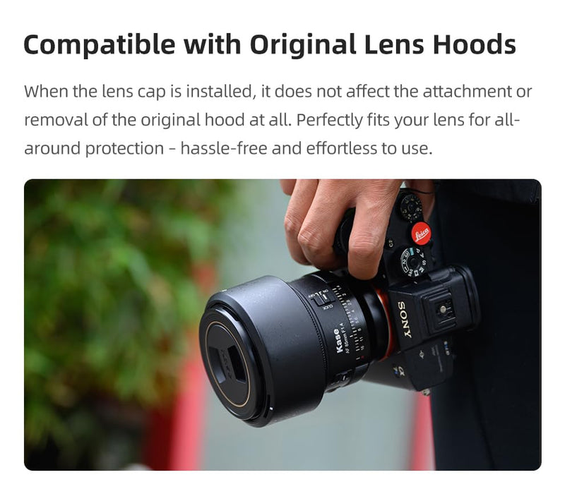 [AUSTRALIA] - Kase Magnetic Pinch Lens Cap Plus Universal fits Wolverine, Revolution & Skyeye (82mm) 82mm 