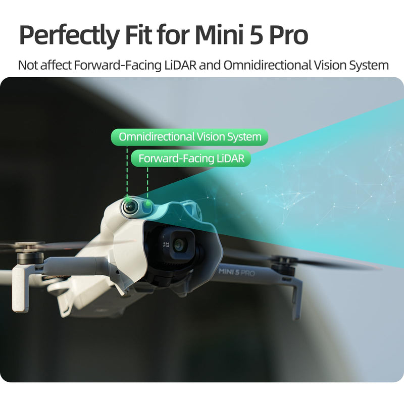 BTG Gimbal Camera Lens Hood for DJI Mini 5 Pro Drone Accessories Parts Prevent Glare Light