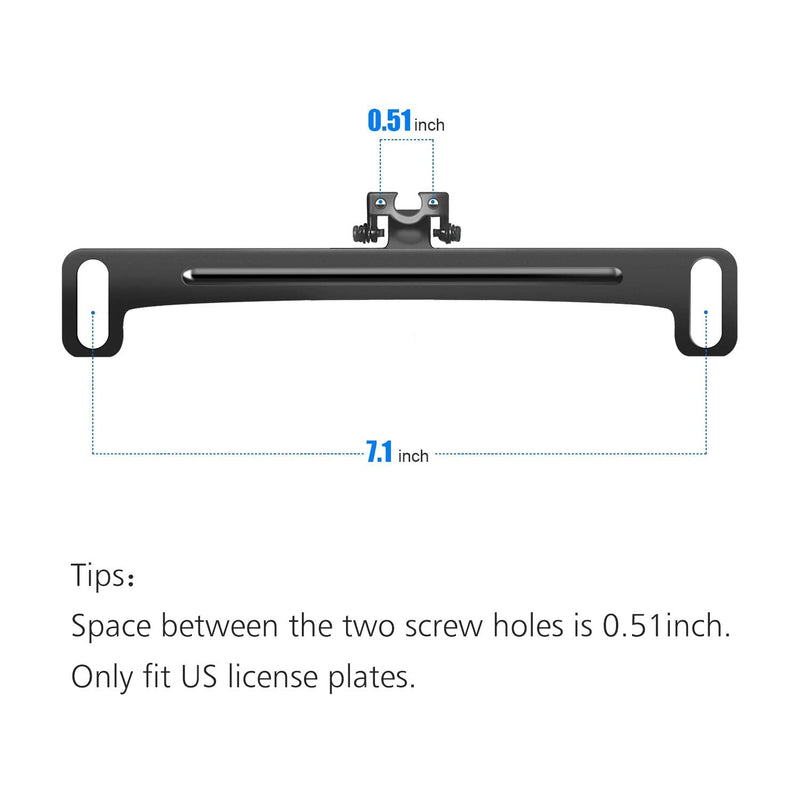 Universal Car Rear View Camera License Plate Bracket,Dash Cam Mirror Camera Kit Accessories Rearview Camera Mount, Only Installation Holder for Backup Camera Reverse Camera
