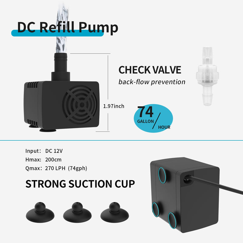 [AUSTRALIA] - FZONE Aquarium ATO with Controller, QST2.0 Auto Top Off System for Saltwater Aquarium & Freshwater Aquarium 