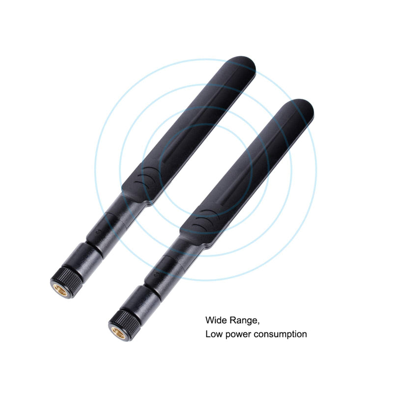 2 x 8dBi WiFi RP-SMA Male Antenna 2.4GHz 5.8GHz Dual Band | 2 x 15CM U.FL/IPEX to RP-SMA Female Pigtail Cable for Mini PCIe Card Wireless Routers, Repeater, FPV UAV Drone and PS4 Build