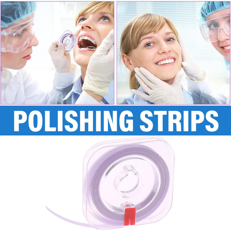 [AUSTRALIA] - WeddHuis 1 x Dental Polishing Tool, Ultra-Fine 50μm Grit Size Strips for Interdental Grinding and Smoothing with 4 mm Width Resin Dental Polishing 50 um 