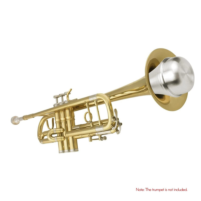 Lightweight Aluminum Practice Trumpet Mute Silencer for Jazz Silver