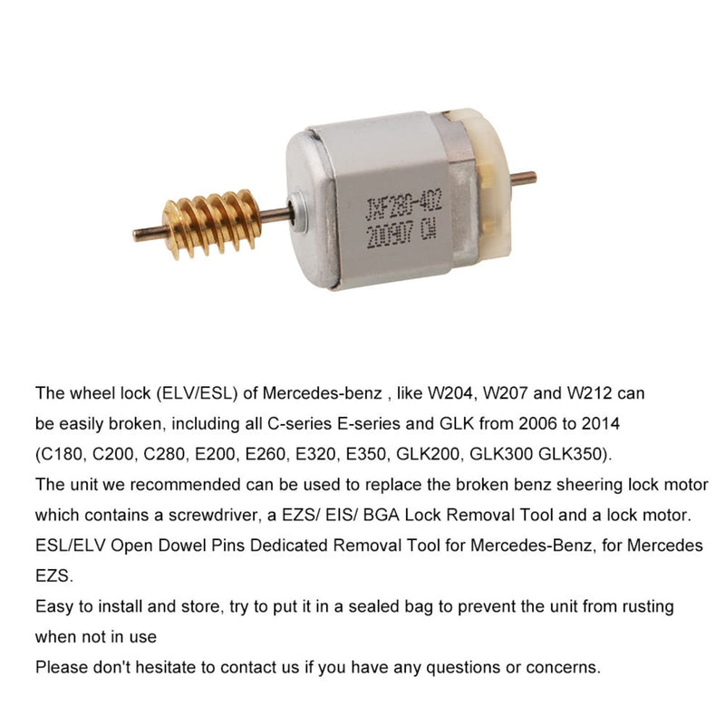[AUSTRALIA] - 3 in 1 ELV Steering Wheel Lock Electric Motor,Direction Lock Motor Lock Disassembler Pin Disassembler for Mercedes Benz Ignition Lock Dowel Pin Removal Tool Kit 
