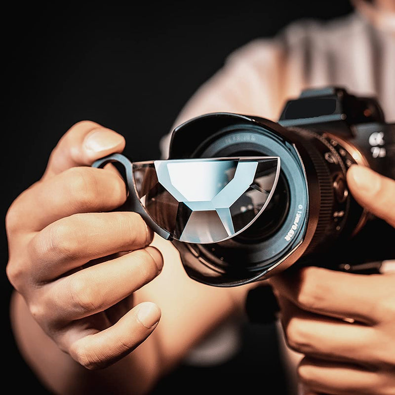 [AUSTRALIA] - JINGLIANG 80mm Handheld Subtle Kaleidoscope Filter, Special Effects Filter, Optical Glass Prism, Photographic Video SLR Camera Accessories 