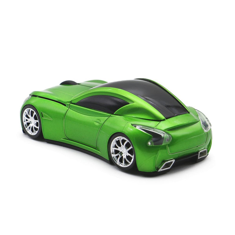 MGbeauty Sports Car Mouse Wireless Mouse Computer Mice Laptop Optical Gaming Mouse Red (Green) Green