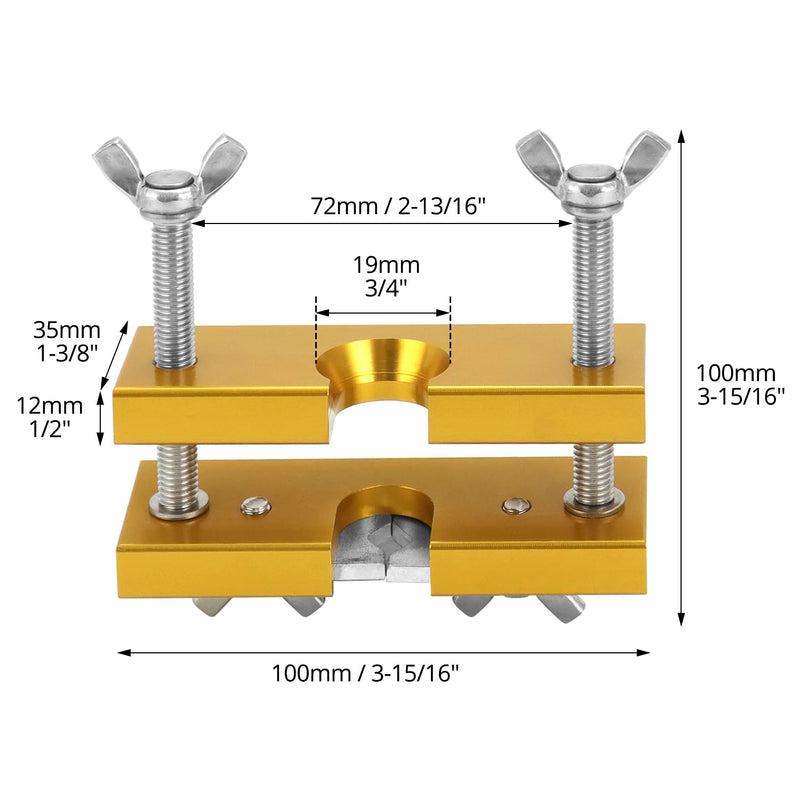 QWORK Trumpet Mouthpiece Remover Puller Tool for Brass-Wind Instrument, Gold