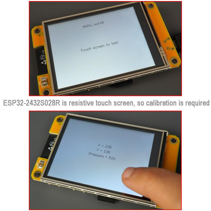 2.8" ESP32-2432S028R ESP32 Display Resistive Touchscreen 240x320 TFT LCD Module ESP 32 Development Board + Acrylic Case for Arduino IDE