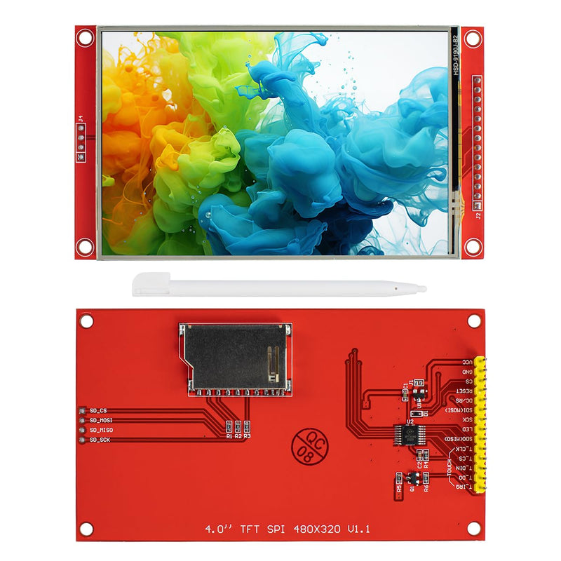 LAFVIN 4.0 Inch TFT LCD Touch Display Shield Module 480 x 320 SPI Serial ST7796S with Touch Pen Compatible with Arduino