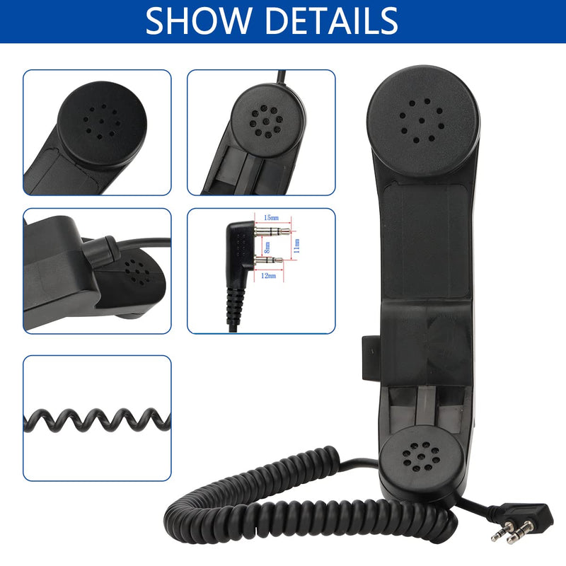 [AUSTRALIA] - Baofeng Military Grade Radio 2Pin K-Type Microphone Military Handheld Speaker Mic for BaoFeng AR-152 UV-5R UV-S9 Plus UV-82 UV-6R DM-5R Plus Kenwood Wouxun Qansheng Puxing HYT Two Way Radios 