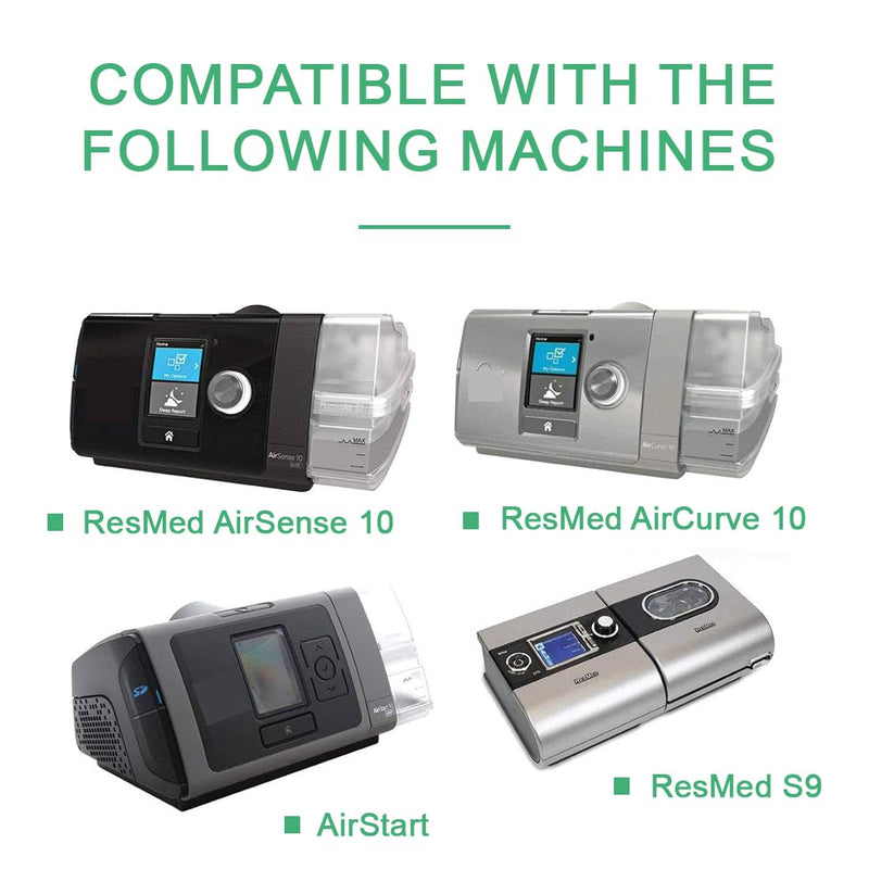 JEYORZY 20pcs Disposable Air Filter Accessories, CPAP Filter, Compatible with ResMed AirSense 10, ResMed AirCurve 10, ResMed S9 and ResMed AirStart. Improve Your CPAP Experience, Premium CPAP Air White-20 Pieces