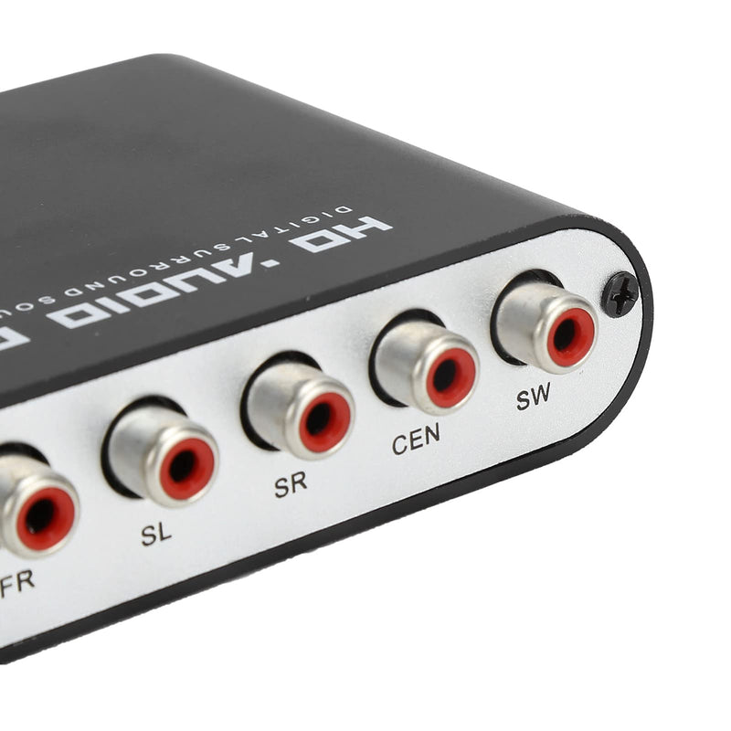 [AUSTRALIA] - Digital Audio Converter 5.1CH DTS Decoder for Home Cinema, Complete Interface,Applicable to HD Video Players/DVD/Digital Audio Source Decoding (Host + USB + Fiber Optic) Host + USB + fiber optic 