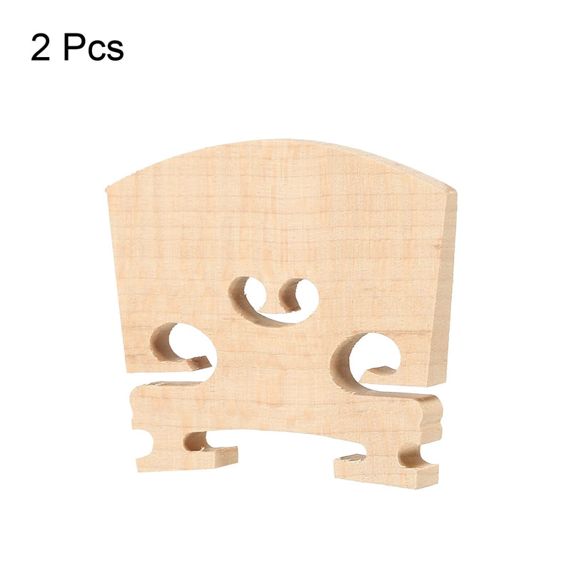 [AUSTRALIA] - MECCANIXITY 1/4 Violin Bridge Maple Wood Violin Parts for 1/4 Violin, Pack of 2 