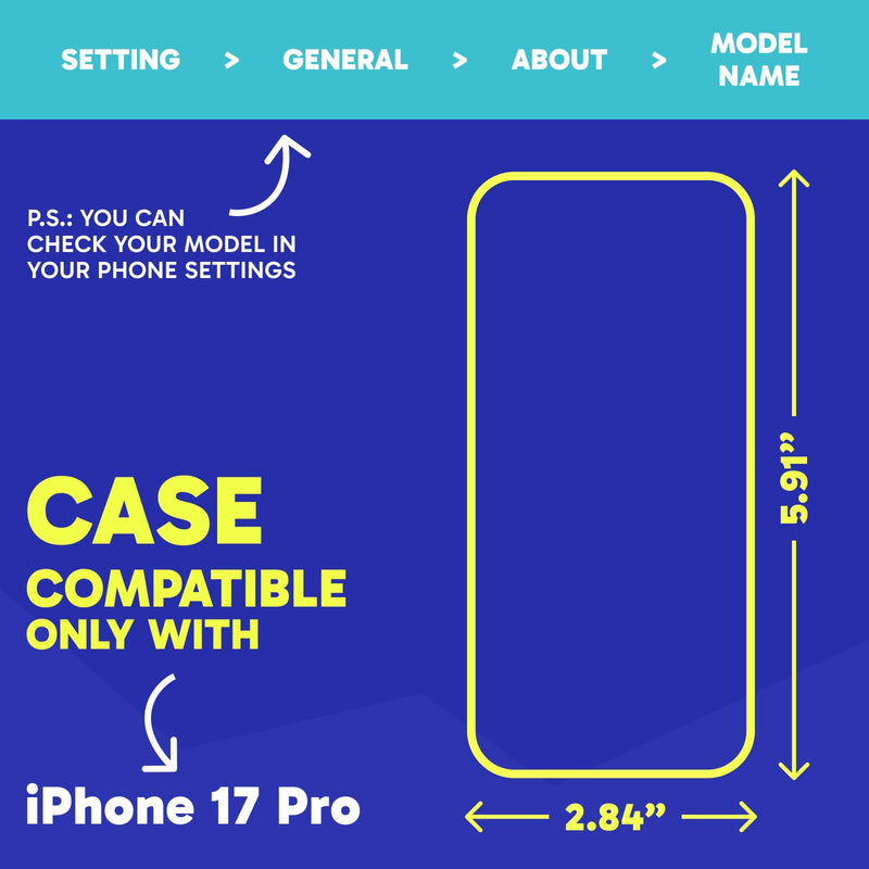 SteepLab Highlighter Case + Freehand Crossbody Lanyard Bundle for iPhone 17 Pro - Hands-Free Carry with Bold Color Protection - Neon Noise