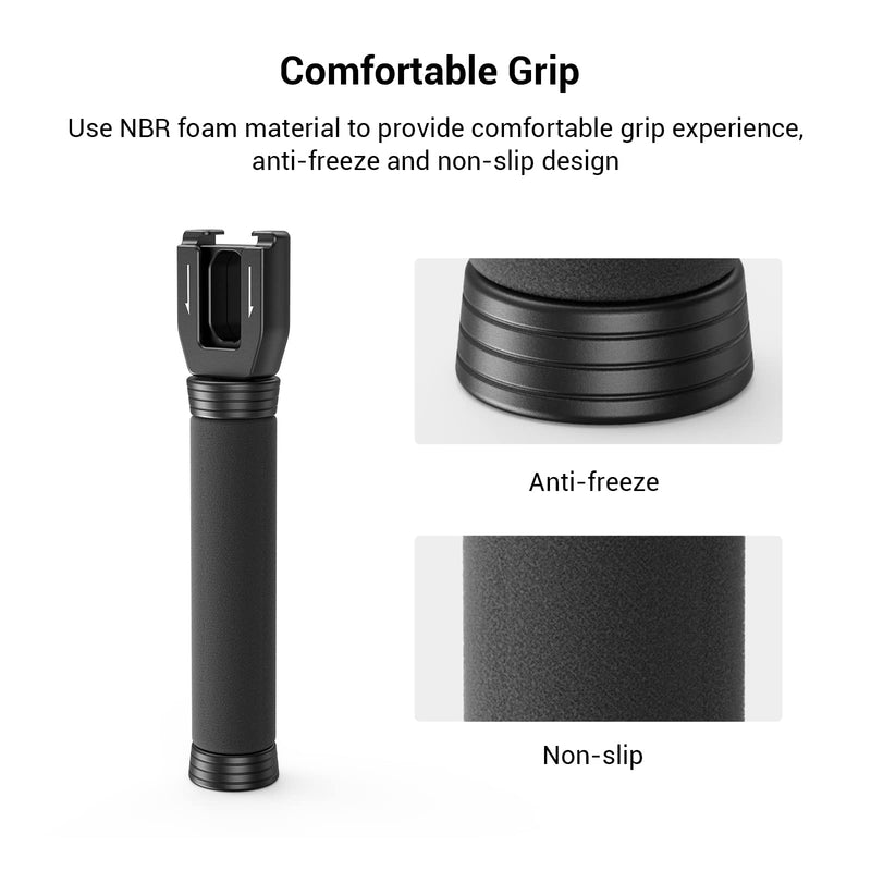[AUSTRALIA] - SMALLRIG Interview Mic Handle, Stretchable Mic Handle for RODE Go, for DJI, for Hollyland Lark 150, for Synco G1/A2 and Other Lavalier Microphones with Cold Shoe 3182 
