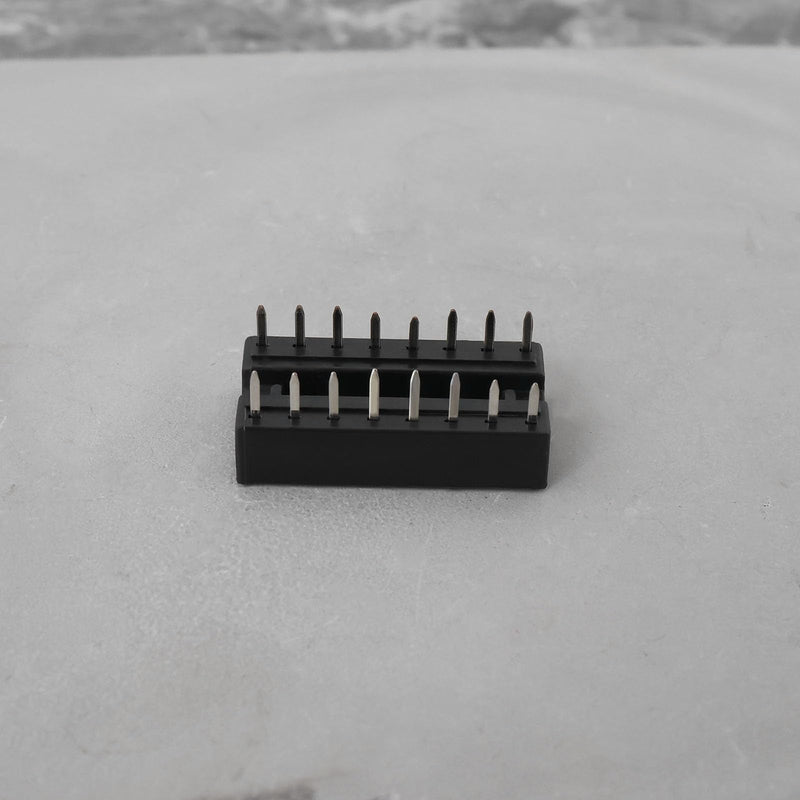 [AUSTRALIA] - ECSiNG Pack of 50 16-Pin DIP-IC Sockets, 2.54 mm, Pitch Chip Socket Soldering Adapter for Digital and Analogue Circuits, Computer and Electronic Development Board, 20 x 10 mm 16-polig, 20 x 10 mm 