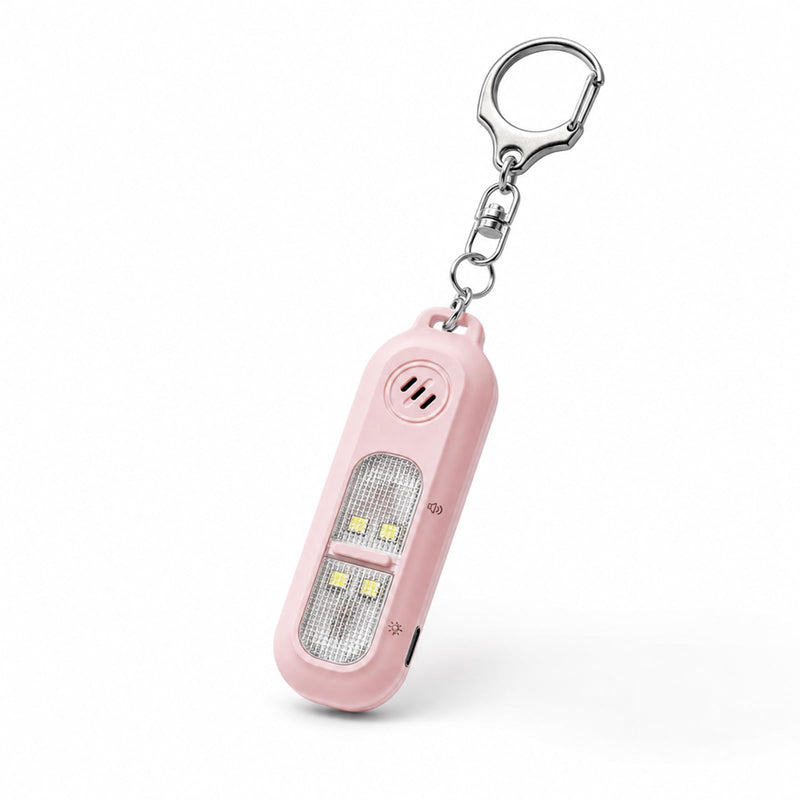 Personal Safety Alarm for Women & 2 Pack Pink Door Security Bar