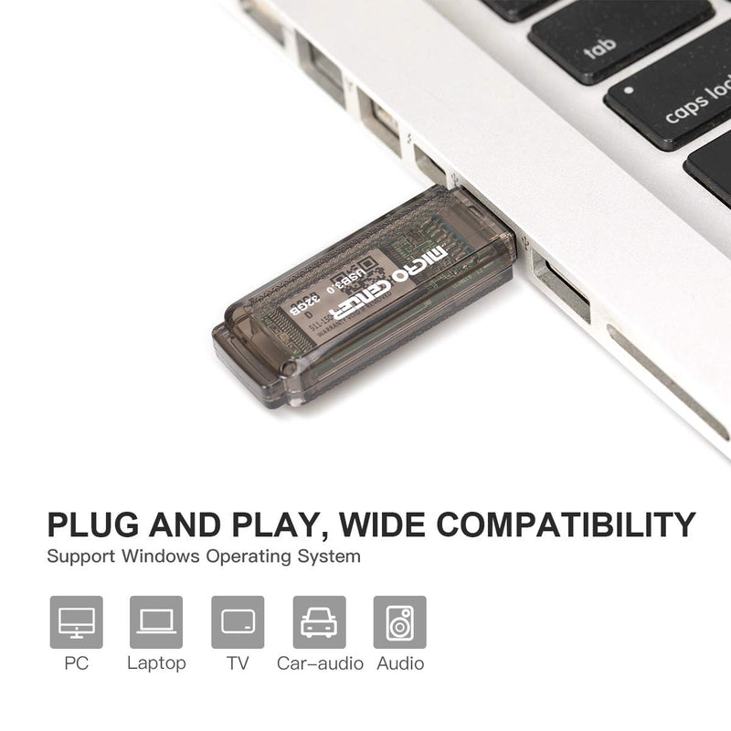 Micro Center SuperSpeed 5 Pack 32GB USB 3.0 Flash Drive Gum Size Memory Stick Thumb Drive Data Storage Jump Drive (32G 5-Pack)