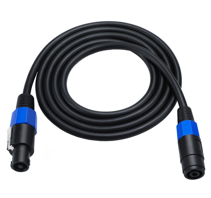 1.8M/6Feet 18AWG Speakon Male to Female Extension Cable with Twist Lock for DJ PA Stage Loudspeaker Amplifier Audio Jack Speaker Cable 1.8M/6Feet