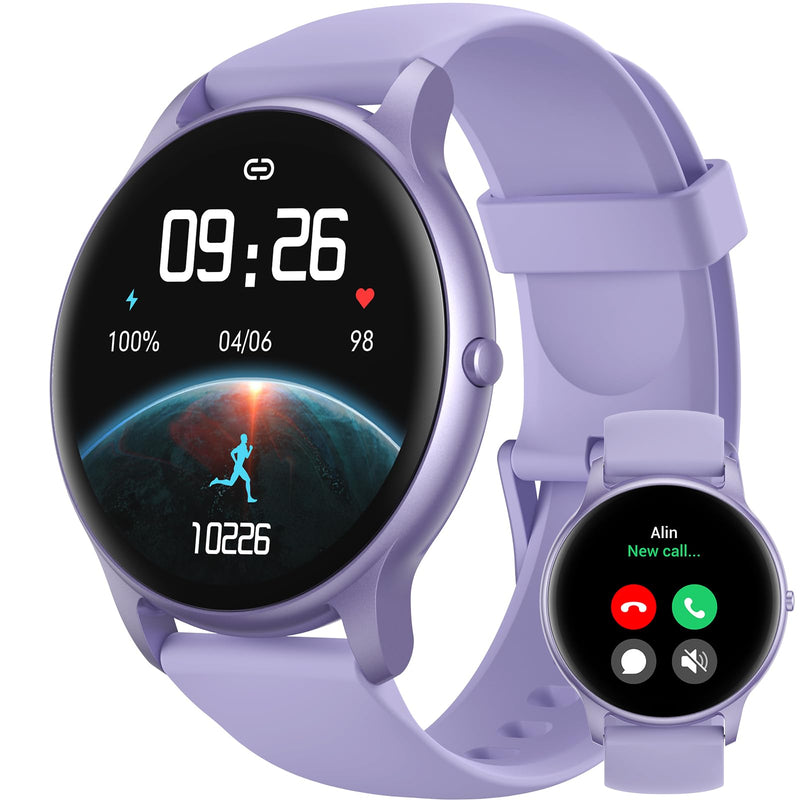 Parsonver PS01PU Smart Watch with Bluetooth Call Bundle with PSWB1G 22mm Watch Band