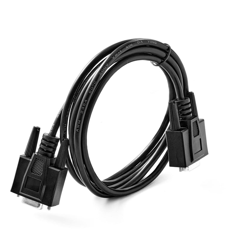 Straight Through DB9 RS232 Serial Cable, 6ft Male to Female 9 Pin Straight Through Extension Cable DB9 Male to Femal-6ft
