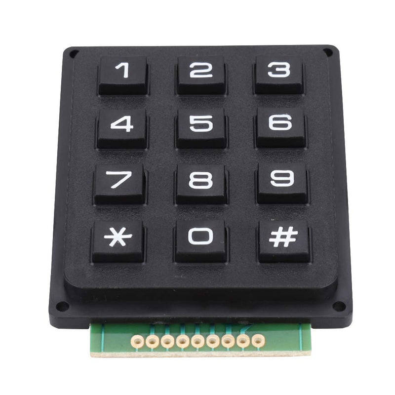 12 Button Keyboard Modules, 12 Keys 3x4 Push Buttons External Keypad Modules for MCU