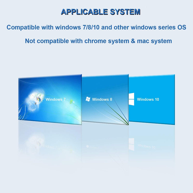 USB 3.0 to VGA Adapter, 1080P Multi-Display Video Converter for Laptop PC Desktop to Monitor/Projector/TV (Not Support Chromebook)