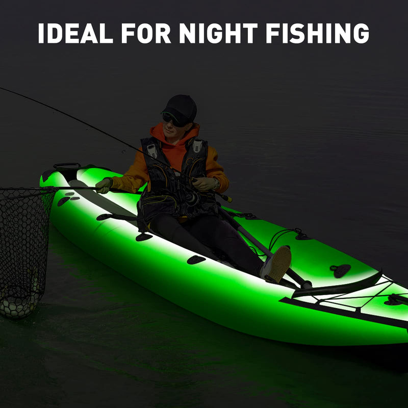 [AUSTRALIA] - Marine LED Strip Lights Boat Lights for Night Fishing Boat LED Strip Light 12V Waterproof, Interior Deck Light for Pontoon, Kayak, Jon Boats, Bass Boats (Green, 32.8ft) Green (32.8FT) 