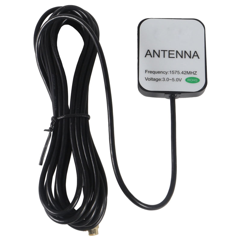 GPS Navigation Antenna with SMA Male Connector Vehicle Waterproof Active GPS Antenna for Car Stereo Head Unit GPS Navigation System Module Truck Marine Boat GPS Tracker