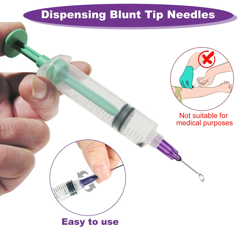 GOTRUST 84pcs Blunt Tip Dosing Needle, Dispensing Needle Sets, Syringe Needles Blunt Syringe Needle, Syringe Needles for Refilling Inks, Glue and Syringe