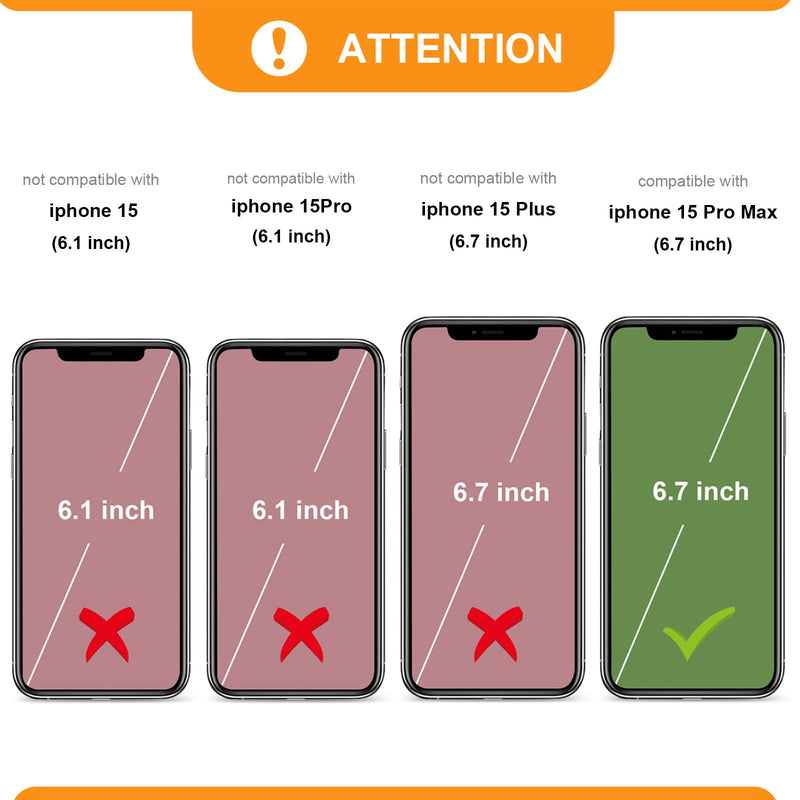 Bocasal Crossbody Wallet Case for iPhone 15 Pro Max with RFID Blocking Card Slot Holder, Magnetic Flip Folio Purse Case, PU Leather Zipper Handbag with Detachable Lanyard Strap 6.7 Inch 5G (Black) Black