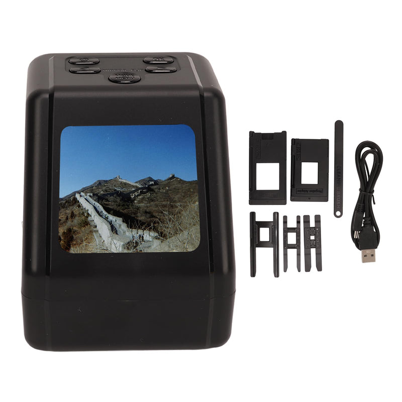 Film Scanner 12MP Digital Photo Negative Converter with 2" Screen - Transfers 135 126 110 8mm Slides to JPG for Easy Digitization