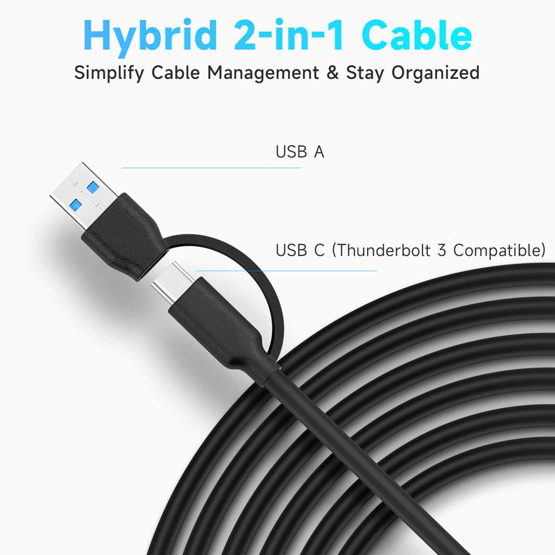 Rosonway 7-Port USB 3.2/USB C Hub 10Gbps with 3.3ft USB-A/USB-C Data Cable+ RSHTECH 4-Port USB C to USB-C 3.2 Gen 2 Hub 10Gbps USB Dongle