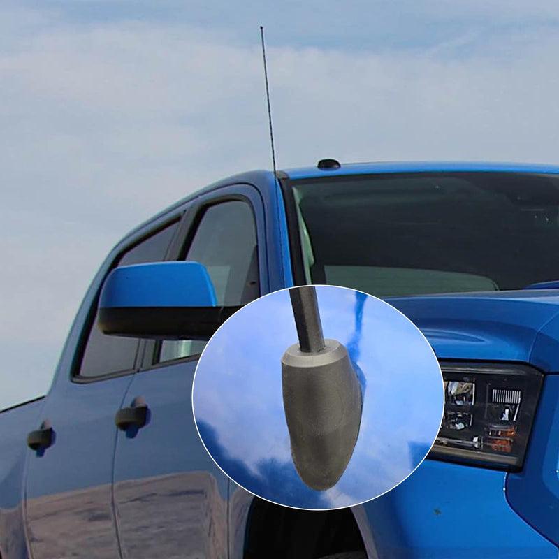 JDMCAR Antenna Ornament Replacement for Toyota Tundra Accessories 2014-2021, 86392-0C030 Tundra Manual Radio Antenna Mounted Base Bezel Black-fits 2014-2021 tundra