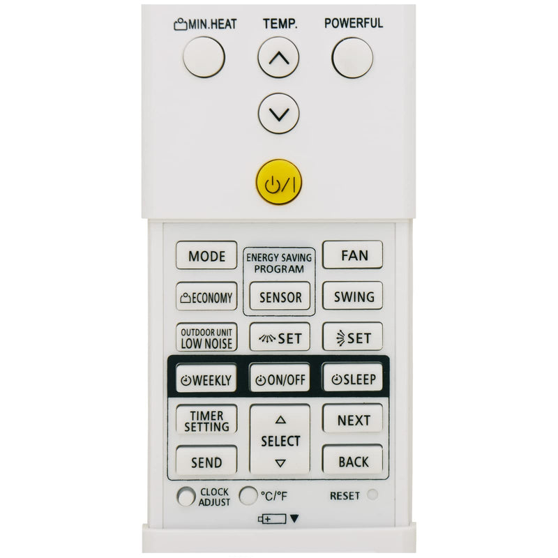 RCECAOSHAN Replacement for Fujitsu Air Conditioner Remote Control AR-RED1U ARRED1U AOU9RLS2 AOU12RLS2 AOU15RLS2 ASU9RLS2 ASU12RLS2 ASU15RLS2 Display in Both Fahrenheit and Celsius