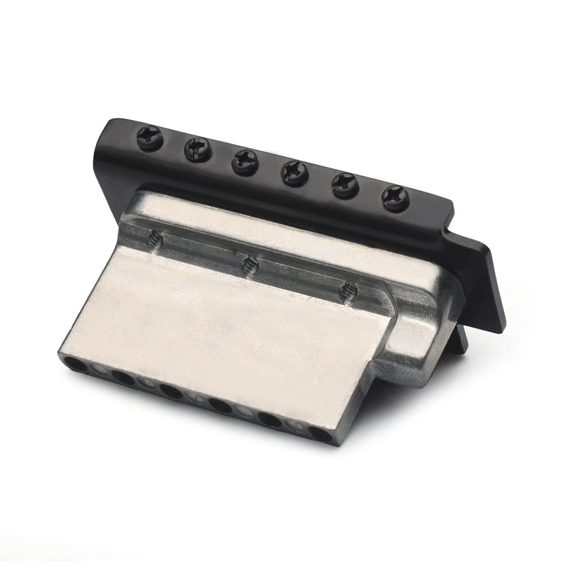 SAPHUE 52.5mm Guitar Stratocaster Tremolo Bridge Set for Fender Strat Squier Electric Guitar Replacement Black
