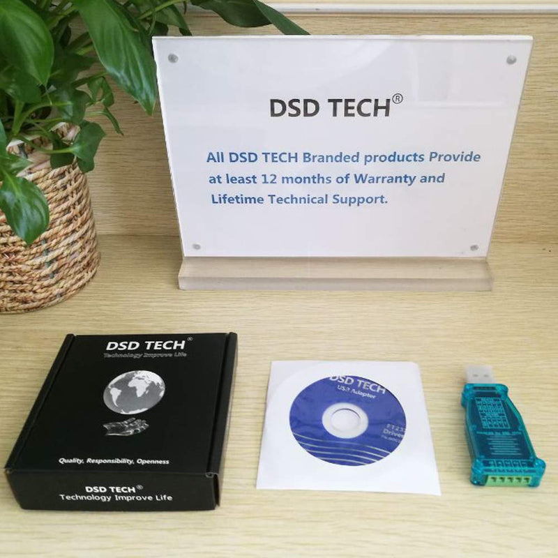 DSD TECH SH-U11 USB to RS485 RS422 Converter with FTDI FT232 Chip Compatible with Windows 10, 8, 7, XP and Mac OS X