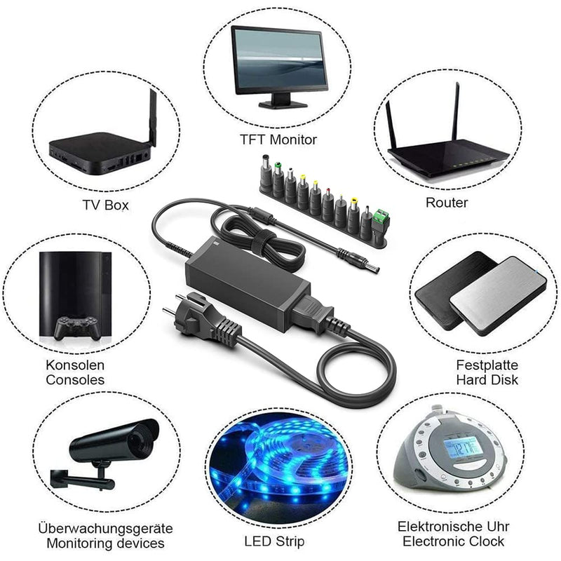 HKY 12V 3.5A Power Supply Charging Cable for Tenda 5G03 5G NR LTE WLAN Router, MokerLink 5 Port Managed Switch 42W for Cameras LED Strip Modem Transformer Power Adapter for Screens Electronic Devices