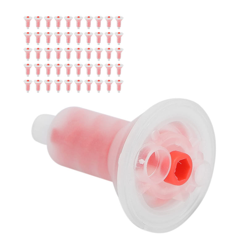 Pack of 50 Dental Mixing Tips, Disposable Dental Silicone Mixing Tip, Dental Dynamic Intraoral Disposable Intraoral Mixing Head, Mix 5:1 Ratio Dental Accessories