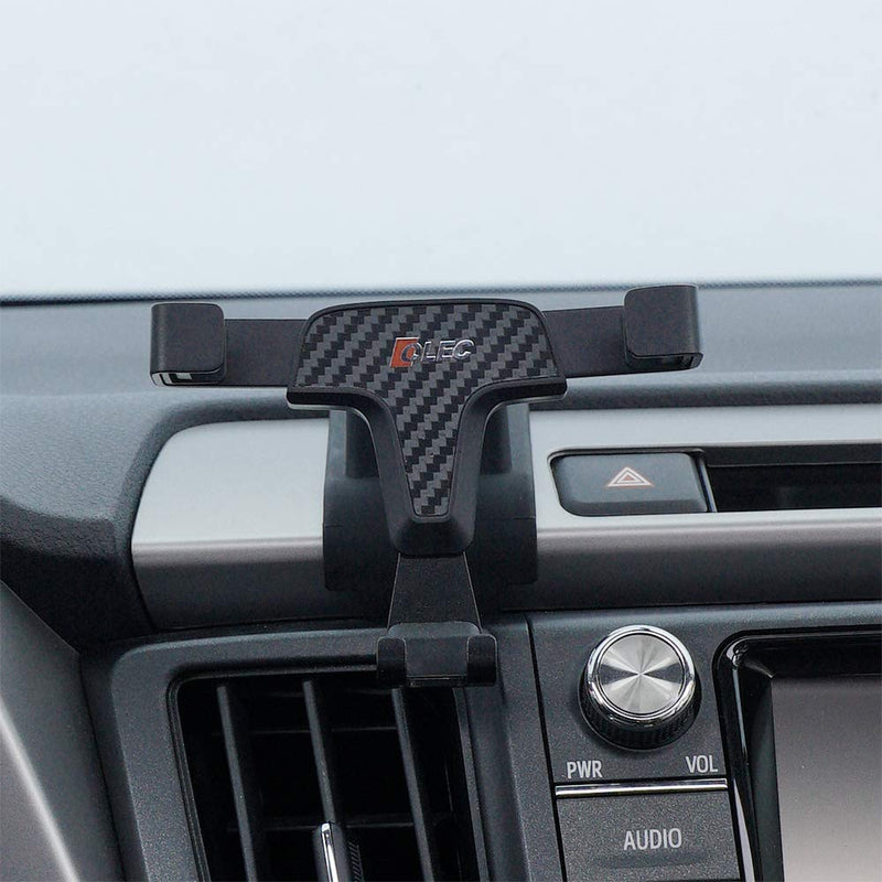 Universal Car Phone Holder Fit for Toyota RAV4 2013 2014 2015 2016 2017 2018 Air Vent Phone Mount Adjustable, Car Phone Cradle Fit for iPhone Samsung 4-7 Inches Smartphone RAV4 13-18 Carbon Fiber
