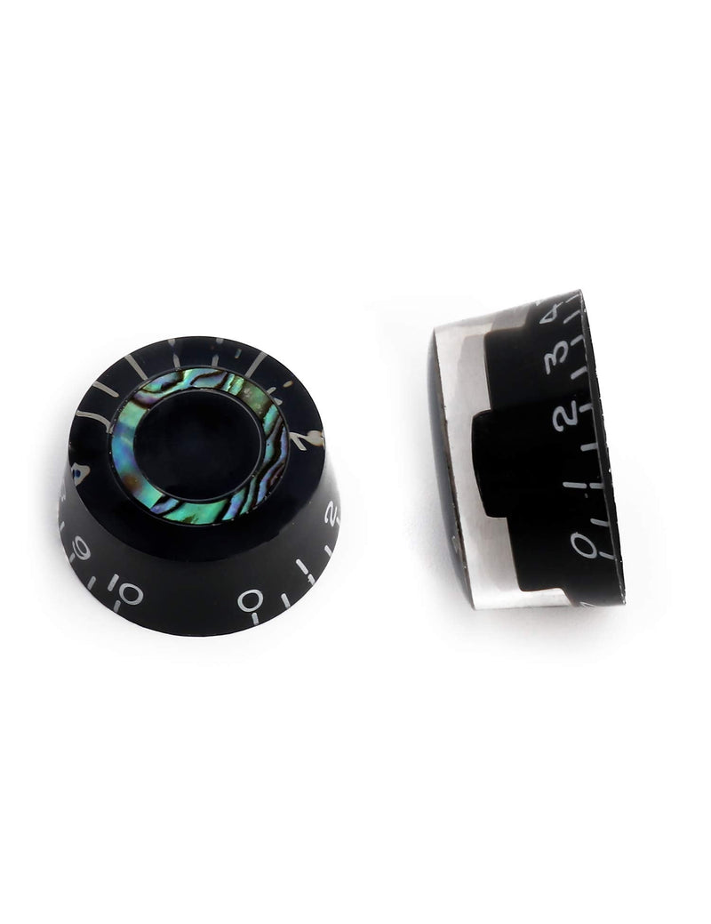 [AUSTRALIA] - Metallor Electric Guitar Top Hat Knobs Speed Volume Tone Control Knobs Compatible with Les Paul LP Style Electric Guitar Parts Replacement Set of 4Pcs. Abalone Circle 