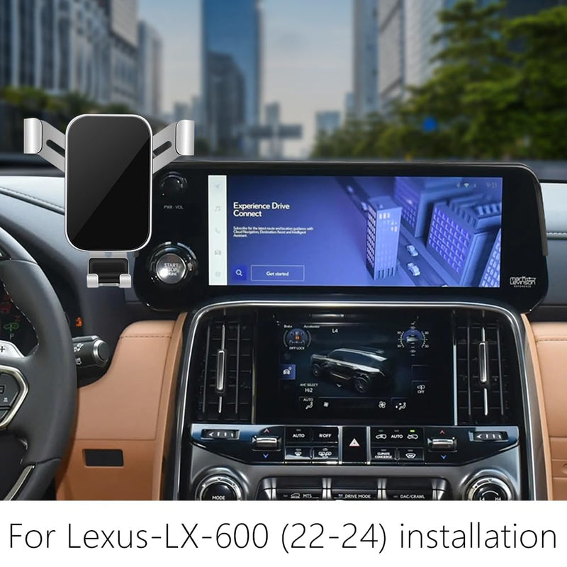 Car Phone Holder for Lexus LX 600 2022 2023 2024 2025 2026 and Lexus LX 700h 2025 2026 Auto Interior Accessories Best Cell Phones Mount Cellphone Mobile Cradle Charging Navigation Screen Stand
